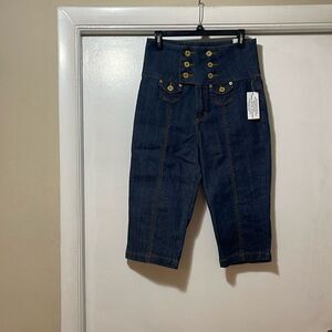 NWT Zana di high waisted sailor capri size 13